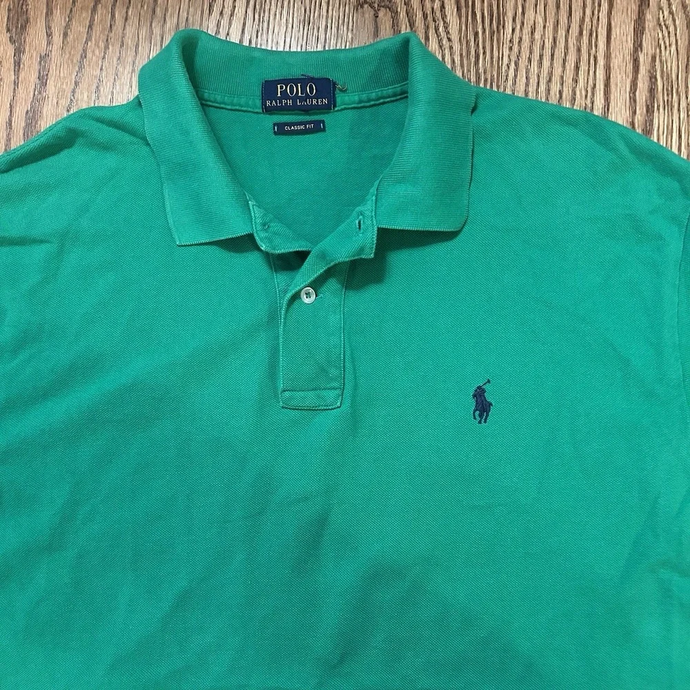 Polo Ralp Lauren Polo Golf Men's Shirt Green XL Short Sleeve